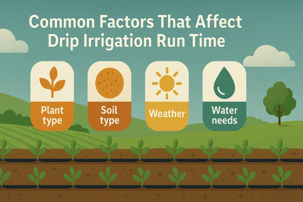 Common Factors That Affect Drip Irrigation Run Time
