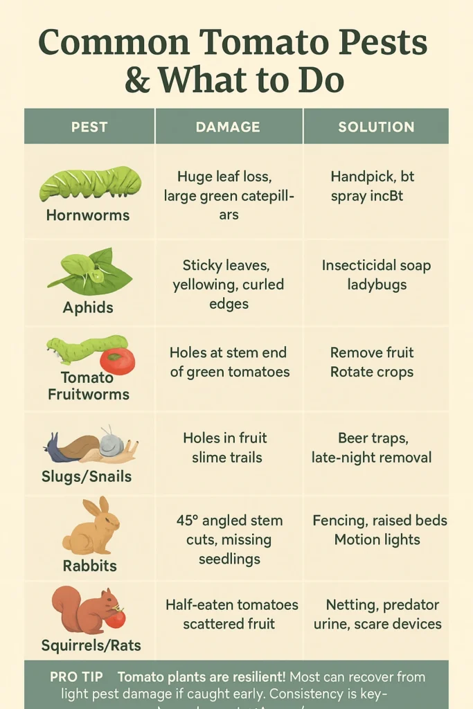 common tomato pests and what to do