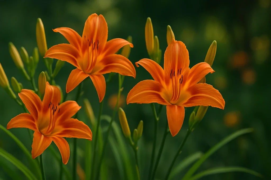 Daylilies (Hemerocallis spp.)