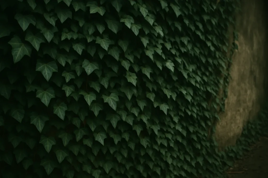 English ivy provides shelter for resting mosquitoes
