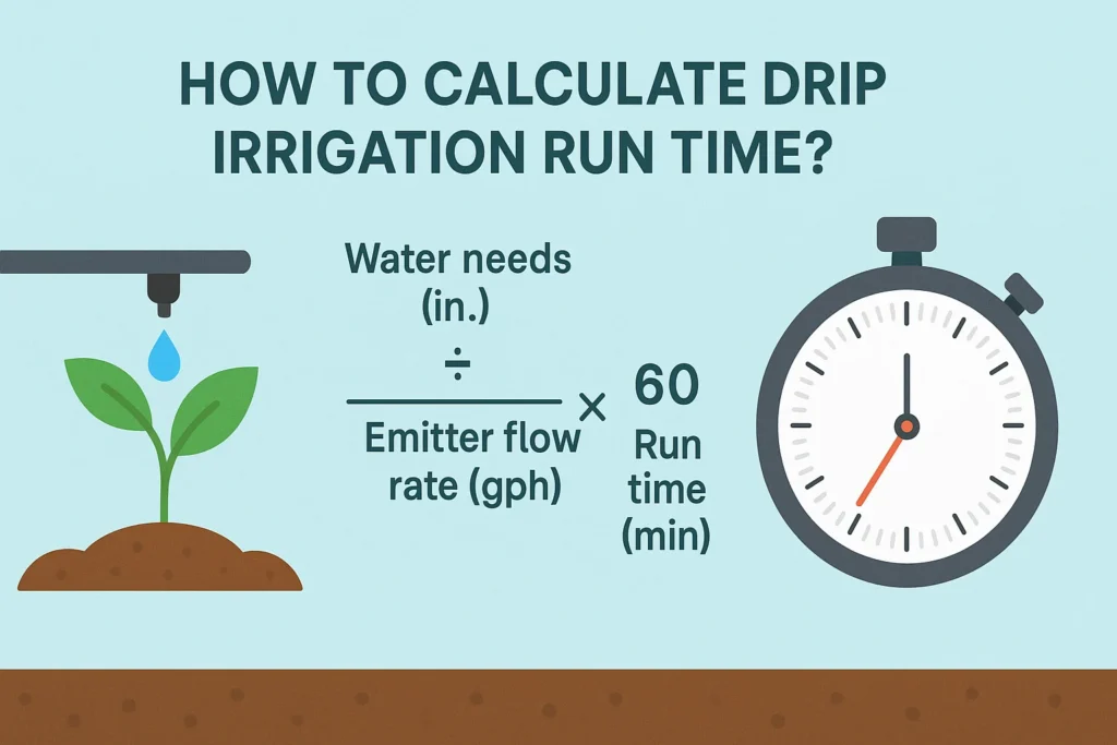 Drip Irrigation Run Time Calculator