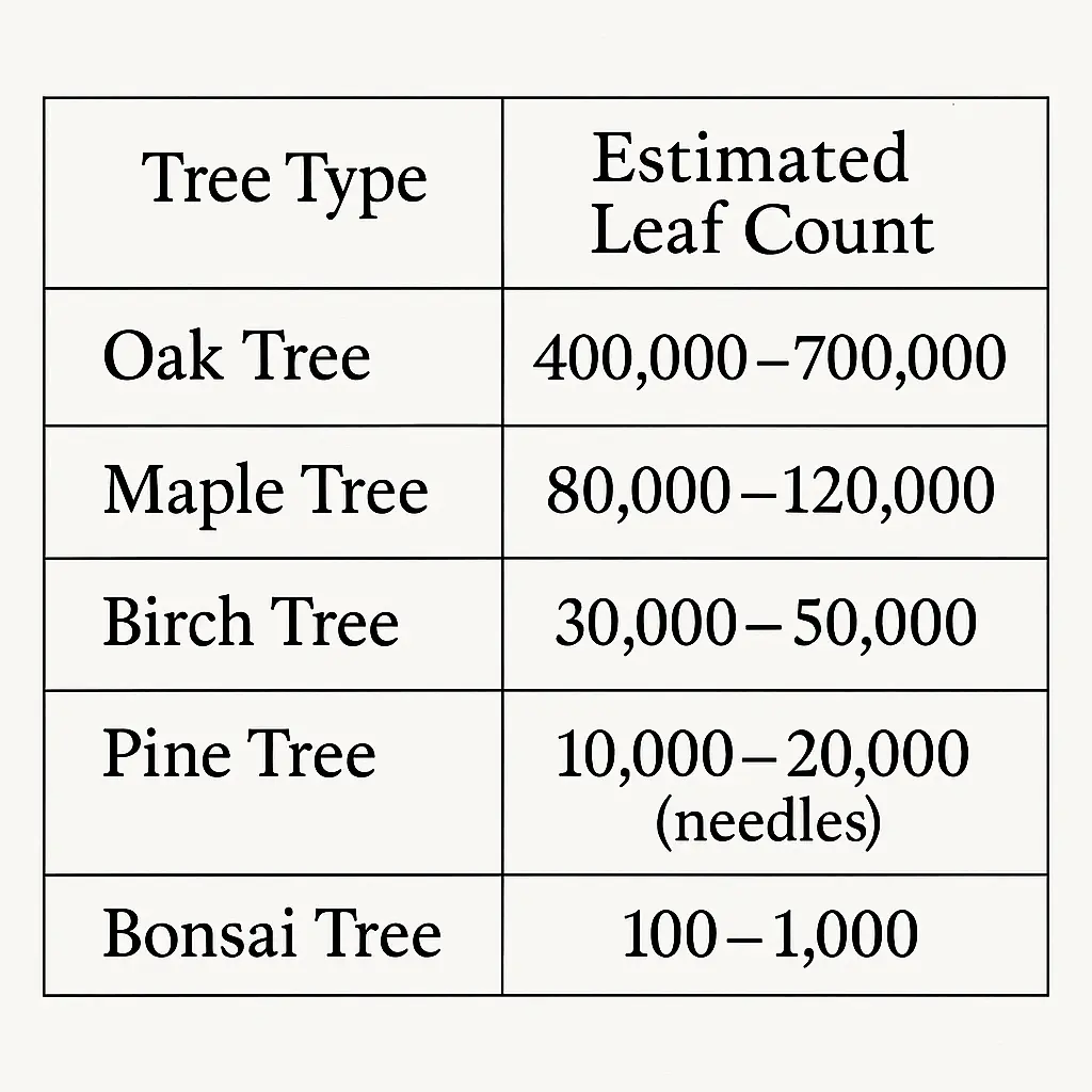 How to Estimate Tree Leaves by Type