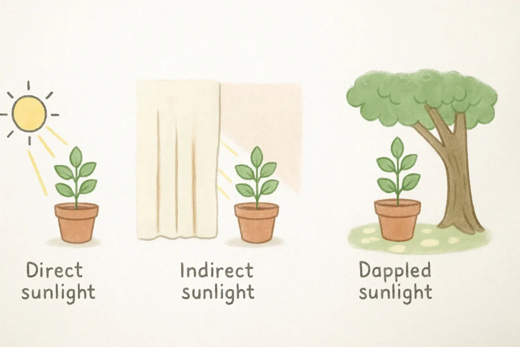 Light Types Visual (Direct vs. Indirect)