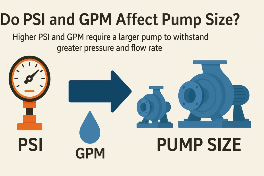 PSI and GPM Affect Pump Size