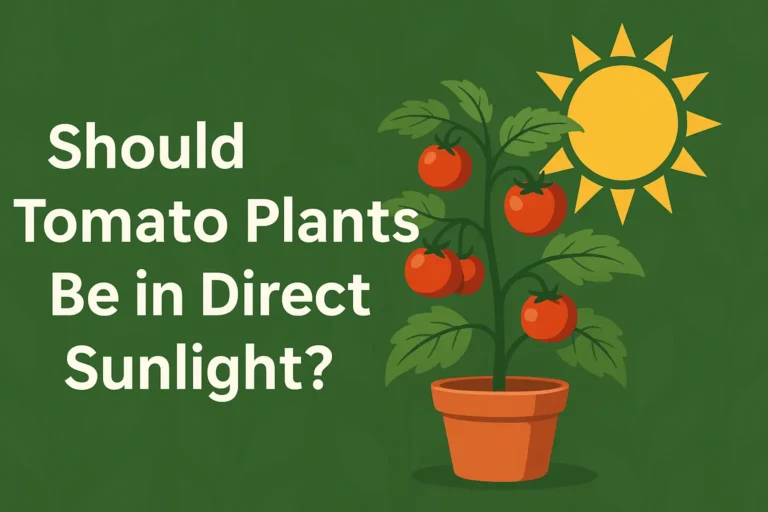 Should tomato Plants Be in Direct Sunlight
