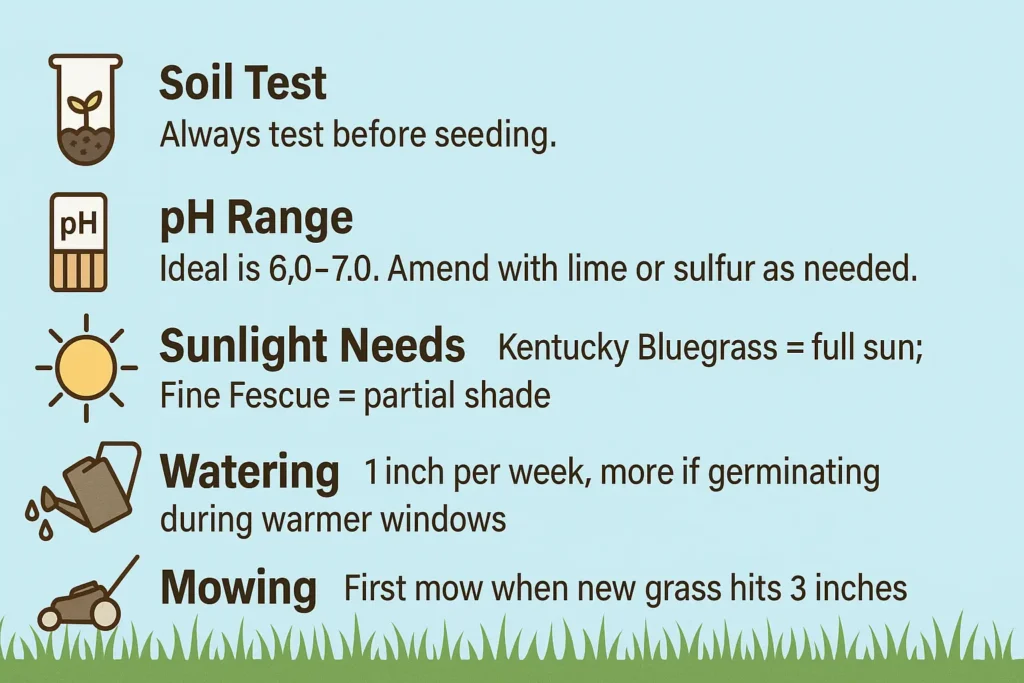 Soil, Water, & Sunlight Tips for growing grass