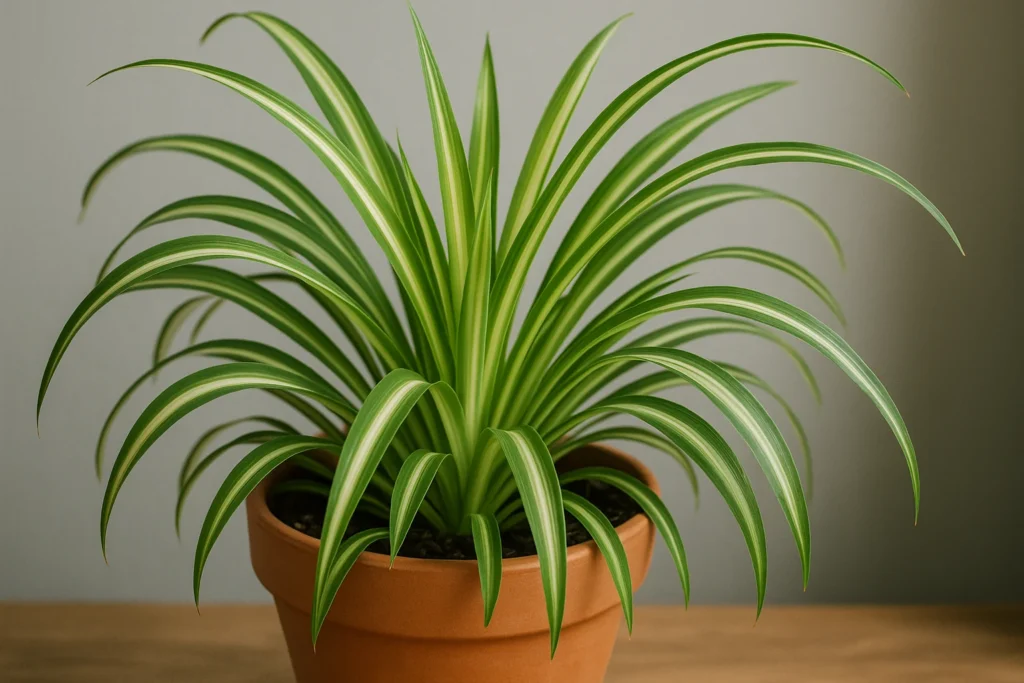 Spider Plant in Terracotta Pot