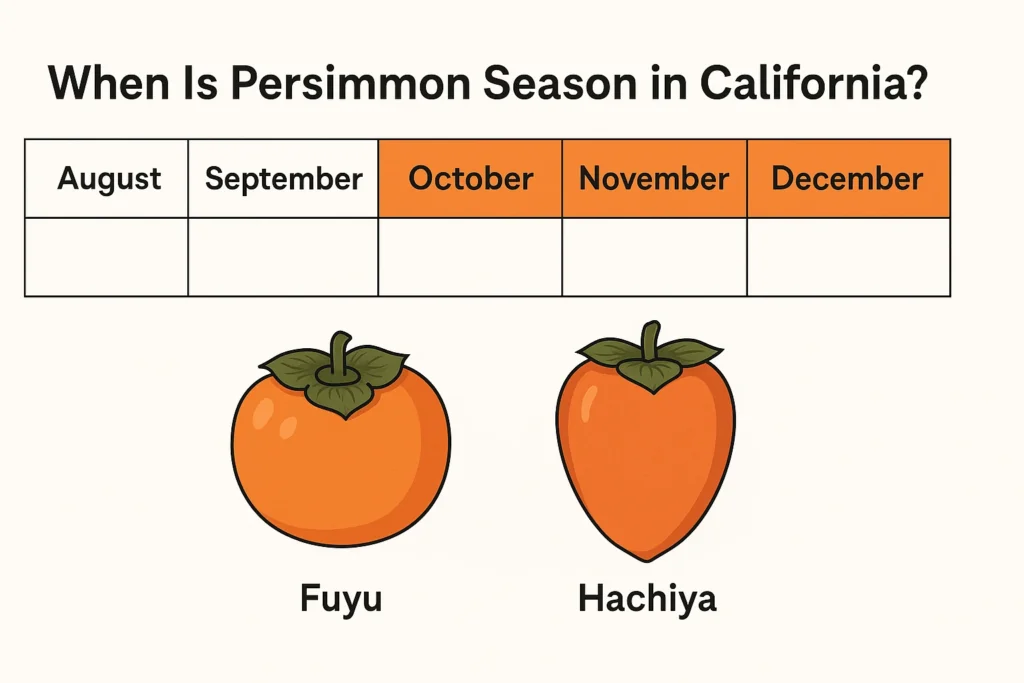 When Is Persimmon Season in California