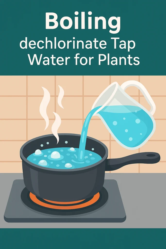 boiling to dechlorinate the water