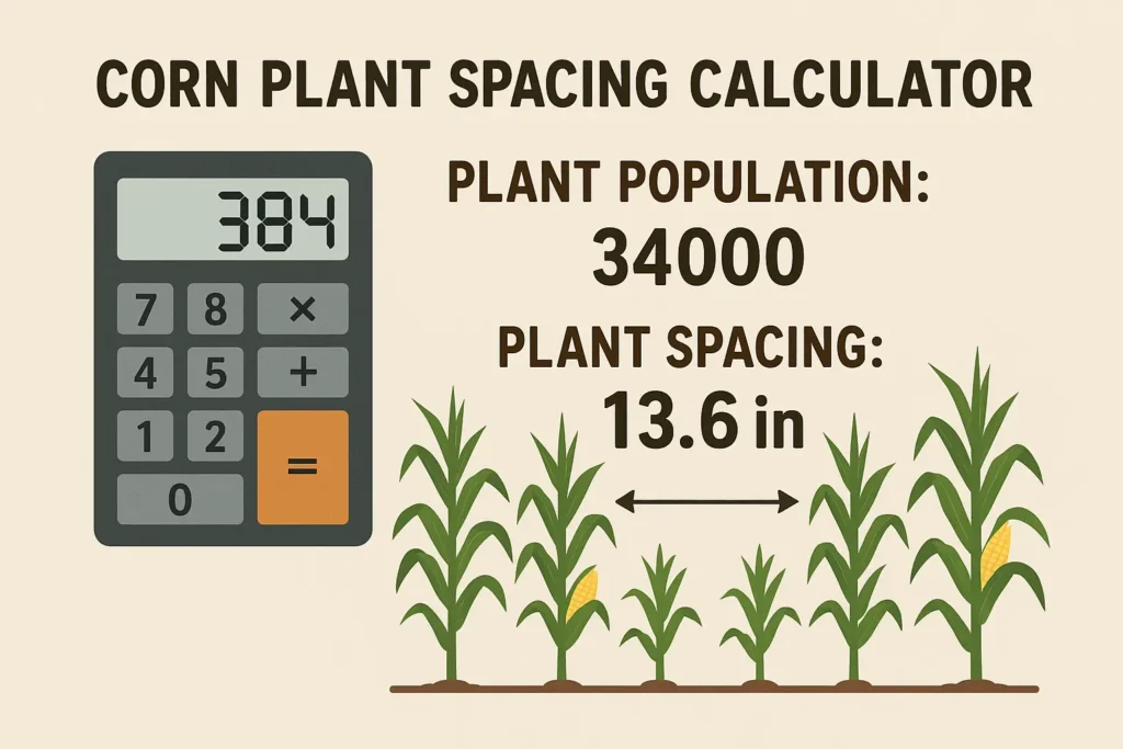 corn plant spacing calculator