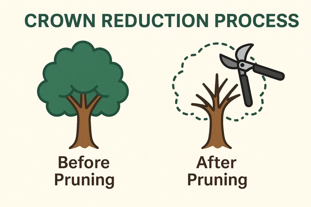 crown reduction method