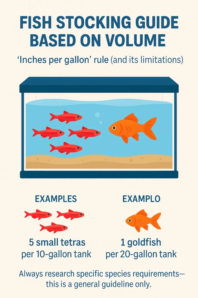 fish stocking guide based on volume