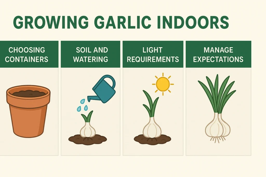 Growing Garlic Indoors