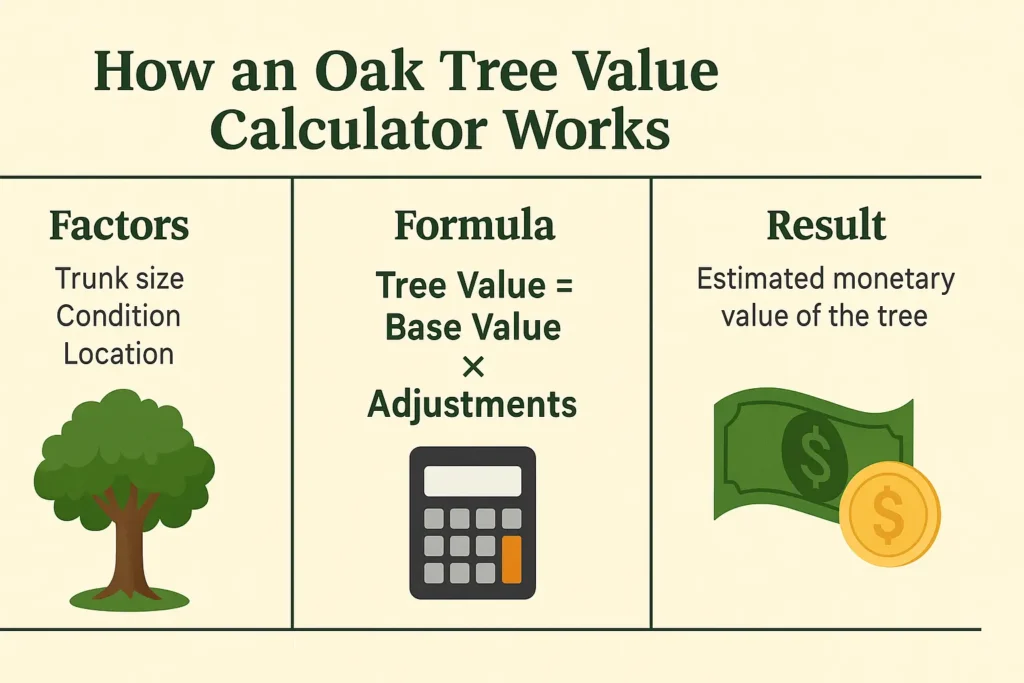 oak tree value calculator