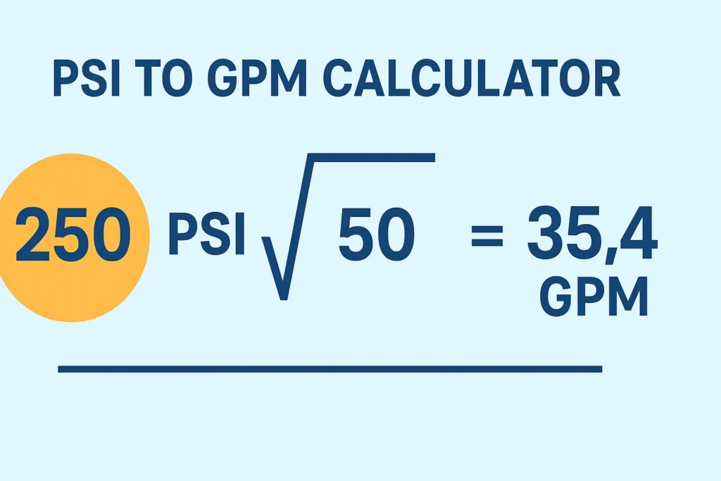 psi to gpm calculator