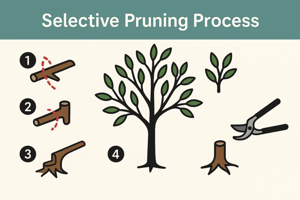 selective pruning process