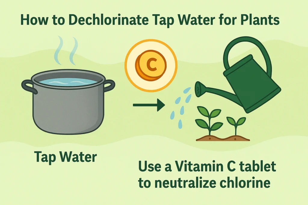 vitamin c method to dechlorinate the water