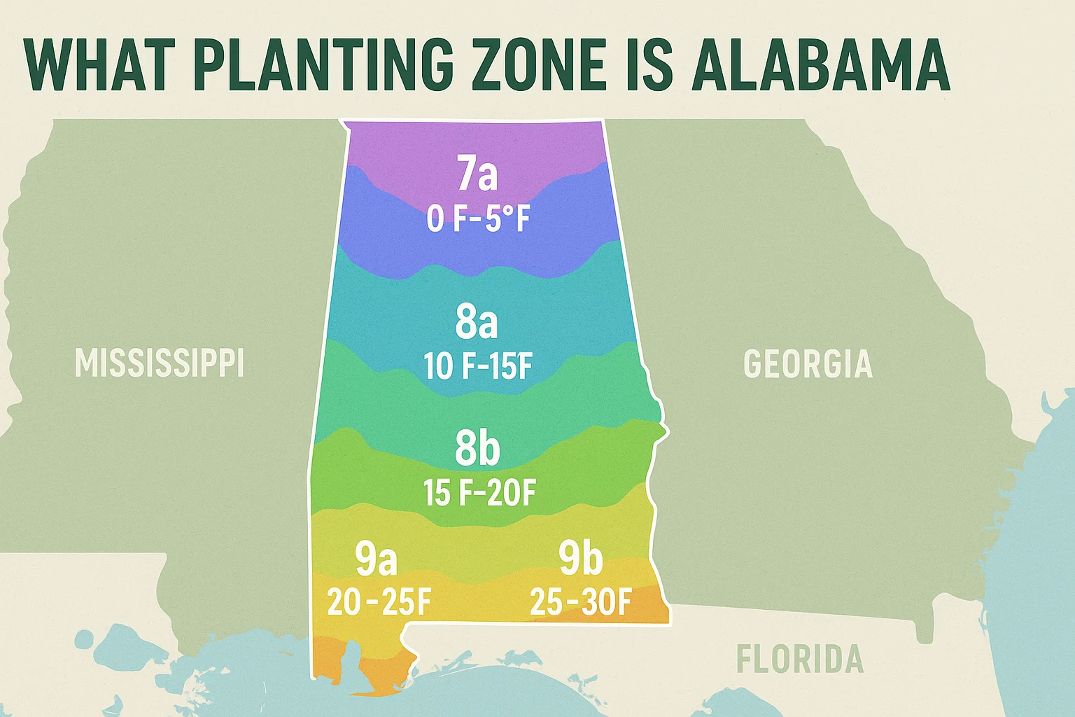 what planting zone is alabama