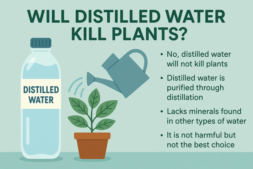 will distilled water kill plants